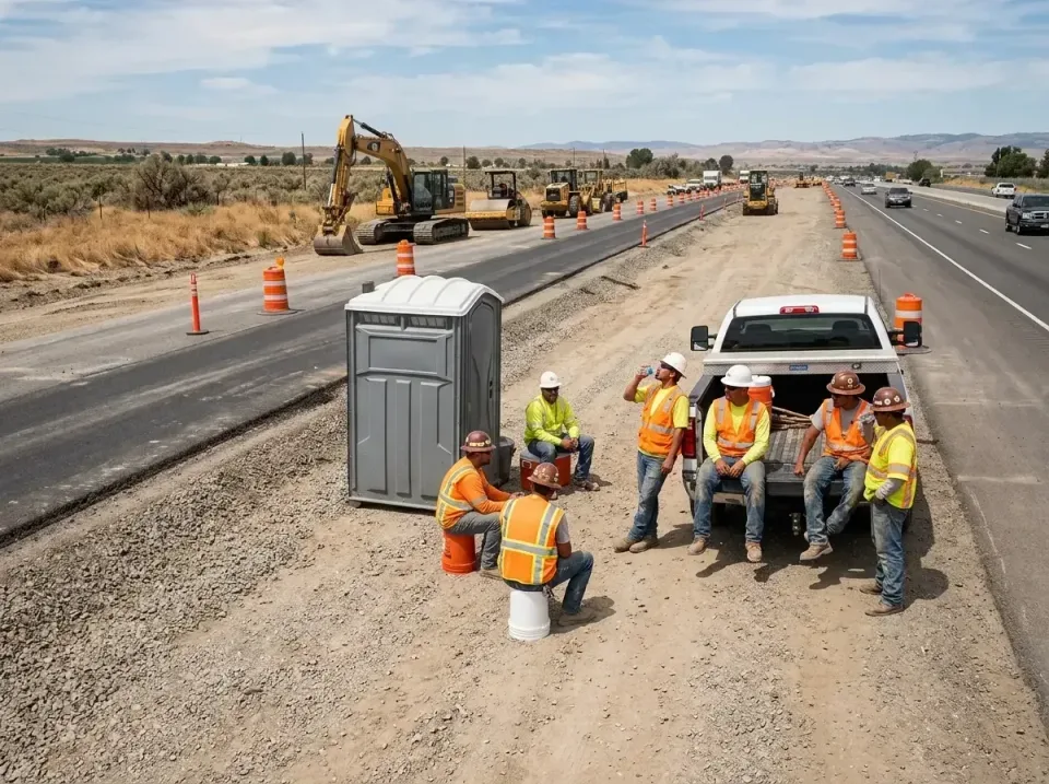 highway-road-construction-crew-007 — frequently asked questions, Porta Potty and Restroom Rentals in Oakland City, IN